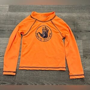 Body Glove Kids' Neon Orange Long Sleeve Swim Top. size 3T